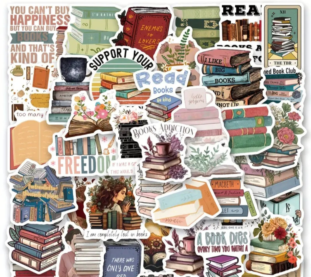 Bookish stickers mystery pack of 10